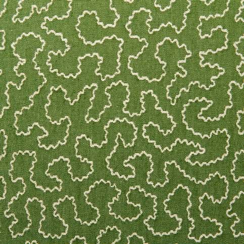 Wiggle Avocado Fabric by Linwood