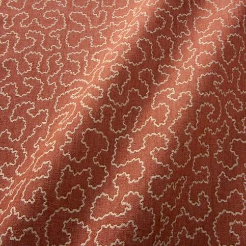 Wiggle Carmine Fabric by Linwood