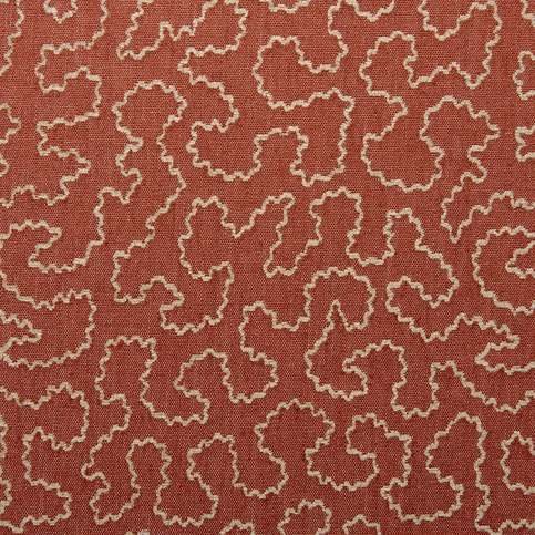 Wiggle Carmine Fabric by Linwood
