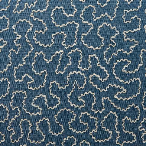 Wiggle Cornflower Fabric by Linwood