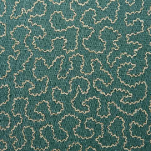 Wiggle Cyan Fabric by Linwood