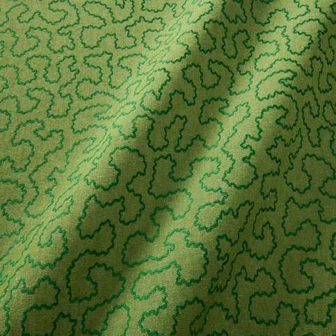 Wiggle Fern Fabric by Linwood