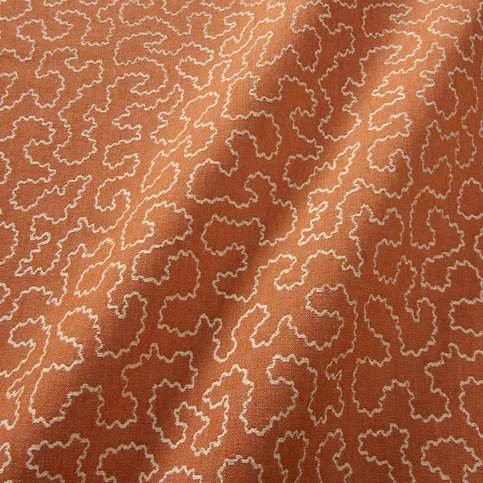Wiggle Marmalade Fabric by Linwood