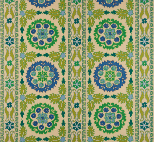 Kashan Kiwi Fabric by Manuel Canovas