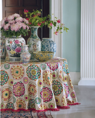 Louison Fuchsia/Pin Trimming by Manuel Canovas