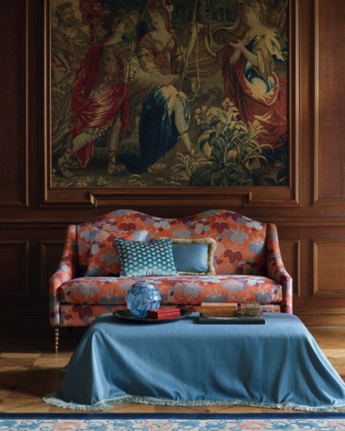 Lucia Brique Fabric by Manuel Canovas