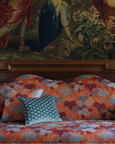 Lucia Brique Fabric by Manuel Canovas