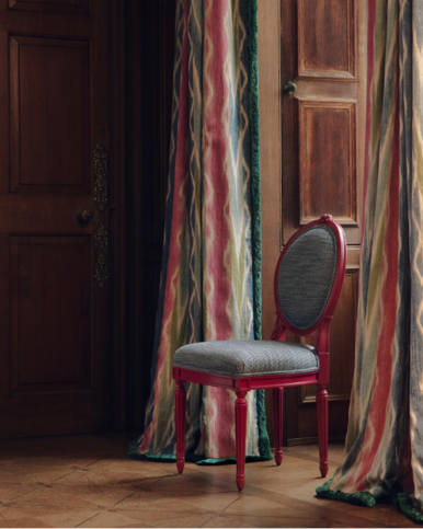 Ondine Azur Fabric by Manuel Canovas