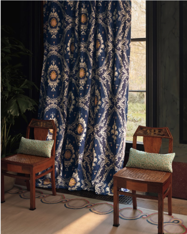 Persane Myrtille Fabric by Manuel Canovas