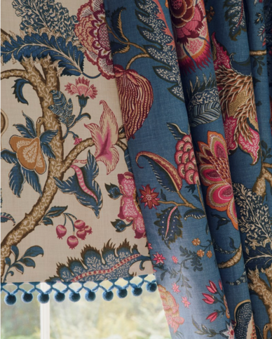 Seraphine Mer Fabric by Manuel Canovas
