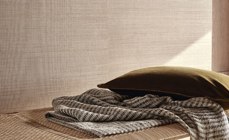 Abaca Parchment Wallcovering by Mark Alexander