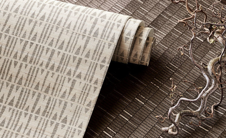Anagram Chestnut Wallcovering by Mark Alexander