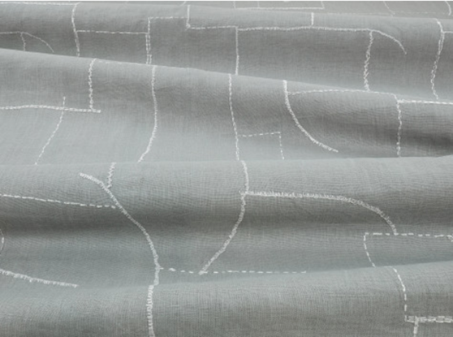 Atlas Indian Blue Fabric by Mark Alexander 