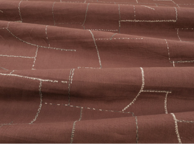 Atlas Sienna Fabric by Mark Alexander 