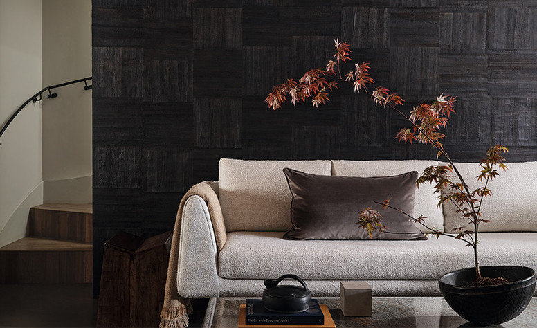 Bakbak Wallcovering Indigo by Mark Alexander