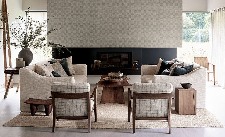 Basketweave Stoneware Wallcovering by Mark Alexander