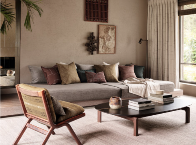 Berber Desert Palm Fabric by Mark Alexander 