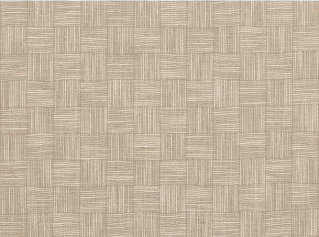 Crosshatch Check Natural Fabric by Mark Alexander 