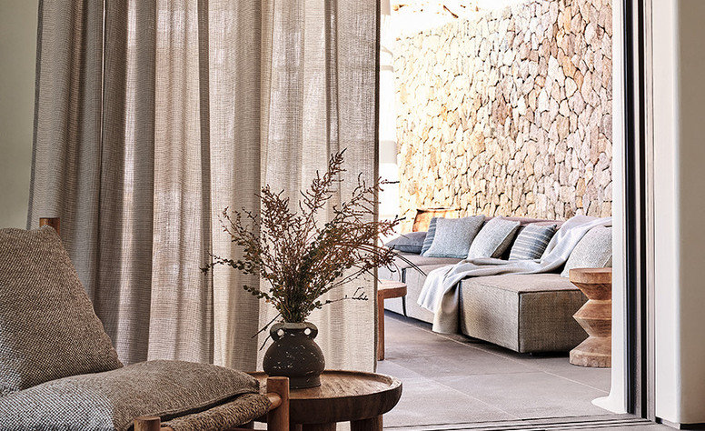 Drift Sepia Fabric by Mark Alexander 
