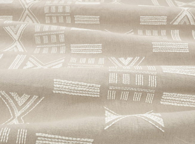 Folk Flax Fabric by Mark Alexander 