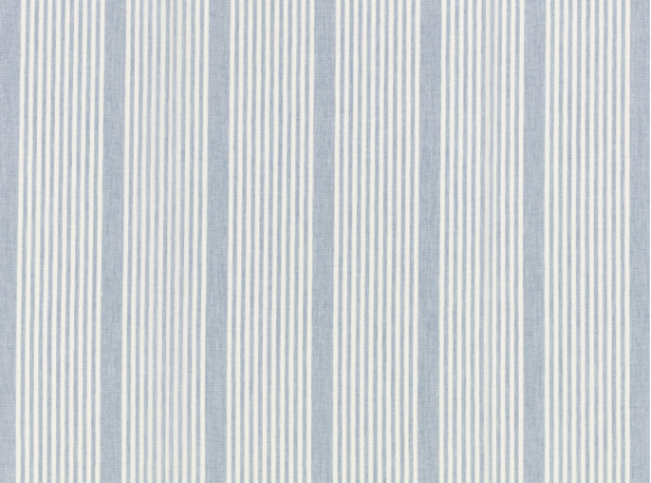 Harbour Stripe Dove Fabric by Mark Alexander 