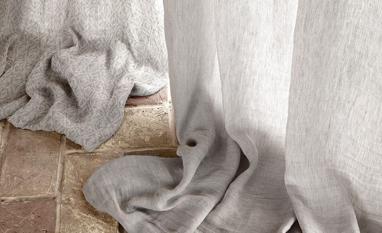 Illusion Grey Mist Fabric by Mark Alexander 