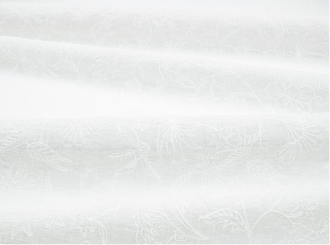 Indienne Jasper White Fabric by Mark Alexander 