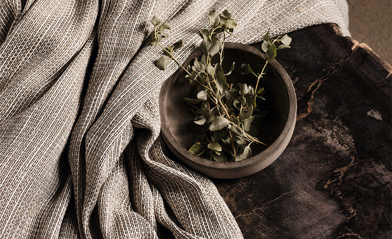 Inlet Flax Fabric by Mark Alexander 