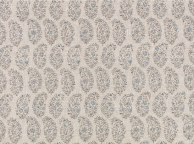 Jaipur Indian Blue Fabric by Mark Alexander 
