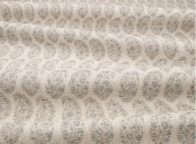 Jaipur Indian Blue Fabric by Mark Alexander 