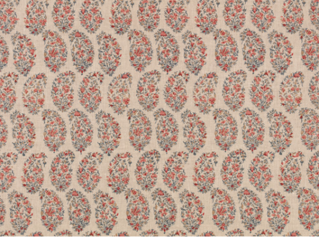 Jaipur Indian Red Fabric by Mark Alexander 