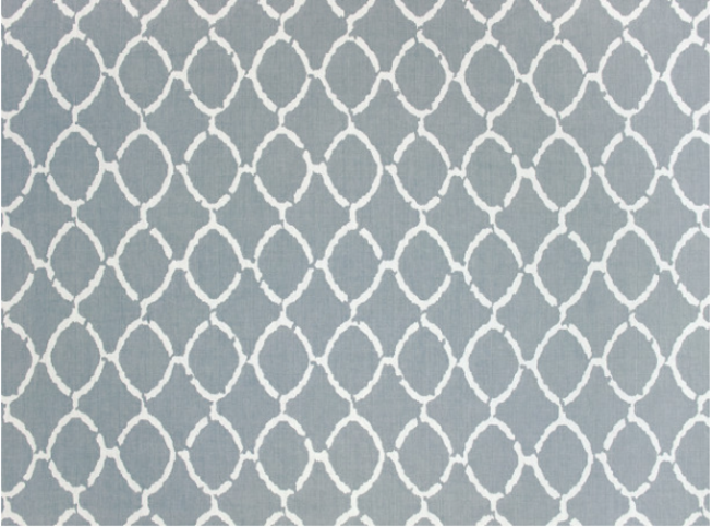 Jepara Dusty Blue Fabric by Mark Alexander 