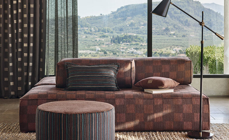 Kente Sienna Fabric by Mark Alexander 