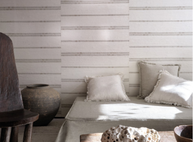 Kobe Wallcovering Jasper White by Mark Alexander