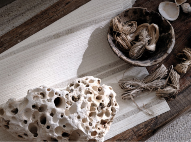Kobe Wallcovering Jasper White by Mark Alexander