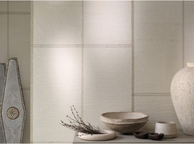 Koshi Wallcovering Jasper White by Mark Alexander