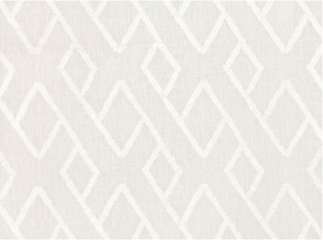 Lente Jasper White Fabric by Mark Alexander 