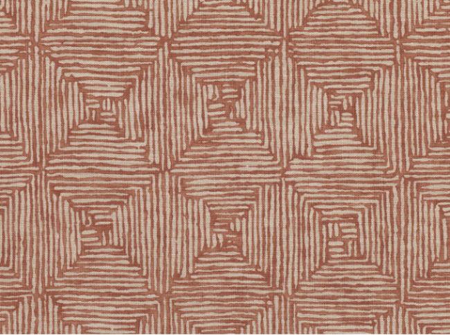Malian Burnt Orange Fabric by Mark Alexander 