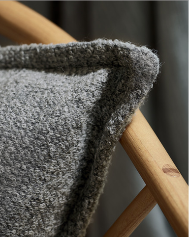 Andante Carbon Grey Fabric by Mark Alexander 