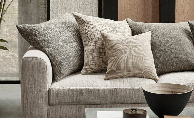 Array Carbon Grey Fabric by Mark Alexander 