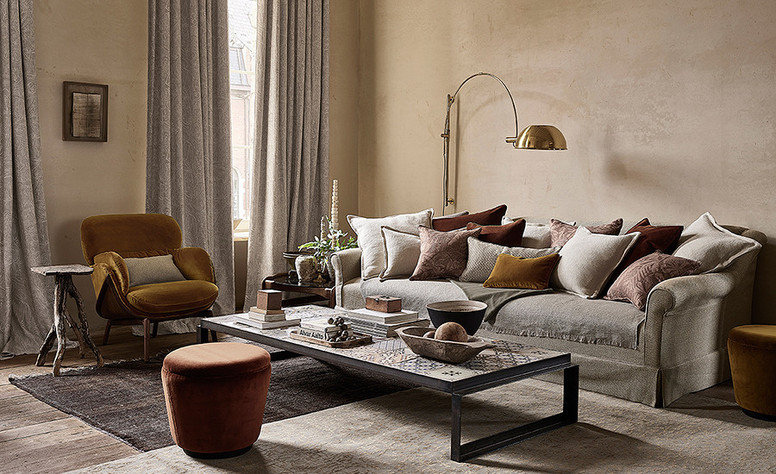 Epoque Ochre Fabric by Mark Alexander 