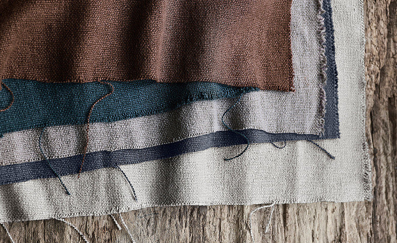 Loom Indigo Fabric by Mark Alexander 