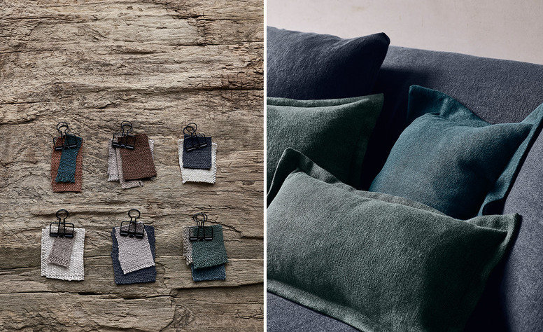Loom Indigo Fabric by Mark Alexander 