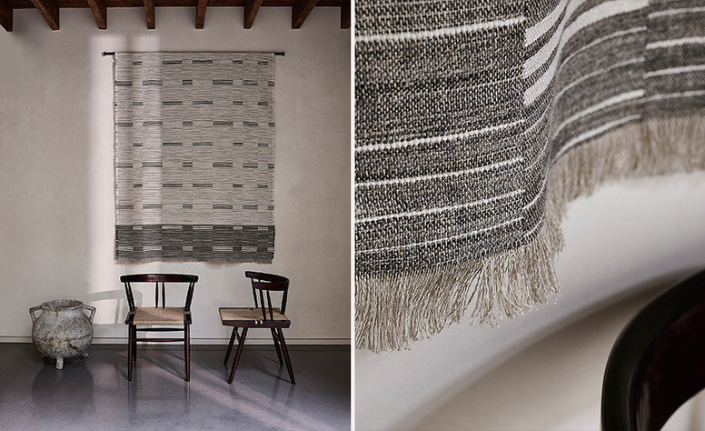 Offset Parchment Fabric by Mark Alexander 