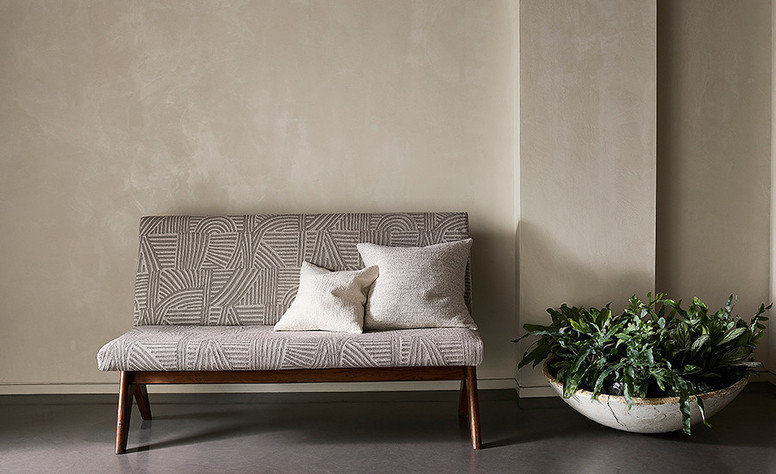 Steppe Jasper White Fabric by Mark Alexander 