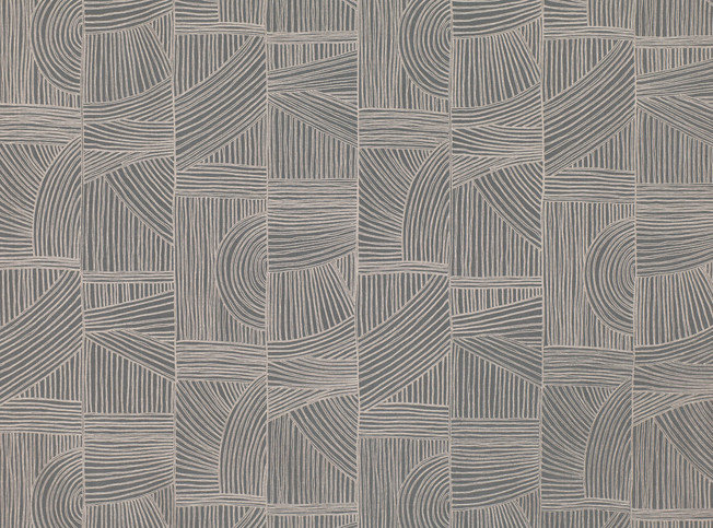 Woodgrain Carbon Blue Fabric by Mark Alexander 