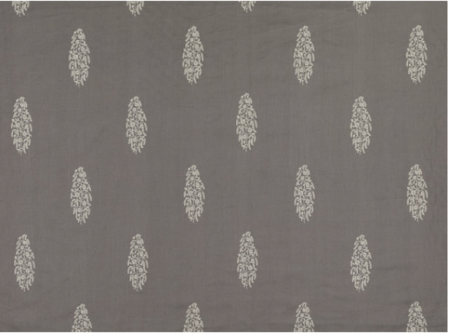 Mughal Gunmetal Fabric by Mark Alexander 
