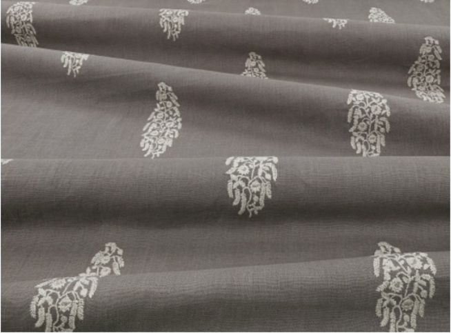 Mughal Gunmetal Fabric by Mark Alexander 