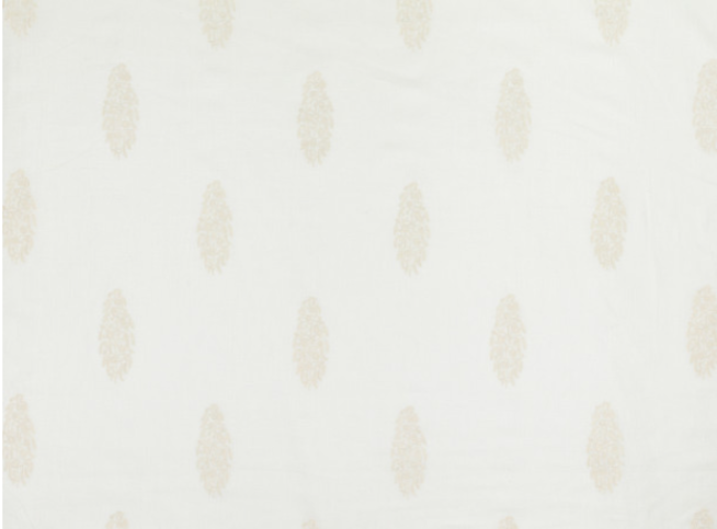 Mughal Jasper White Fabric by Mark Alexander 