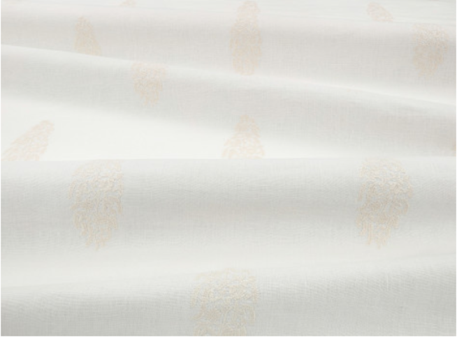 Mughal Jasper White Fabric by Mark Alexander 